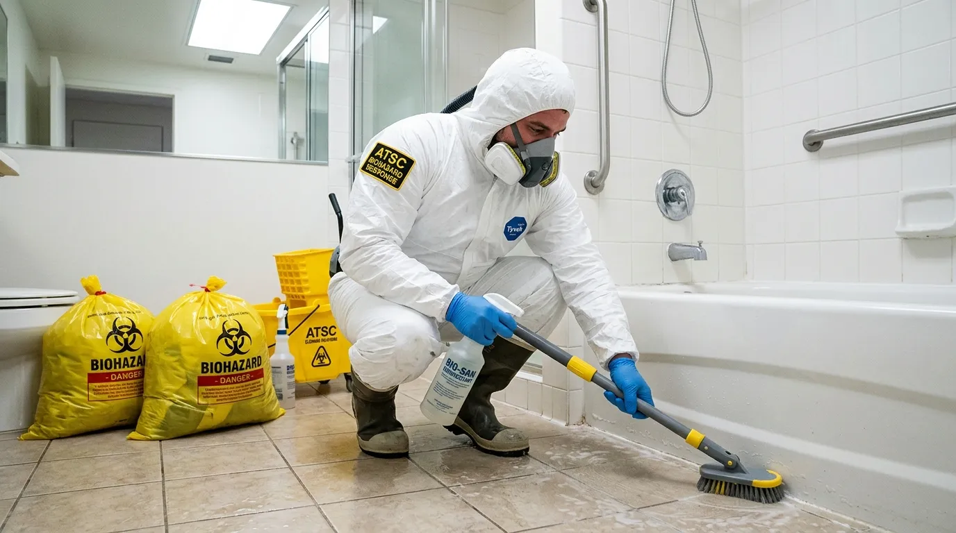 Decontamination equipment deployed for Blood Cleanup in Temperance